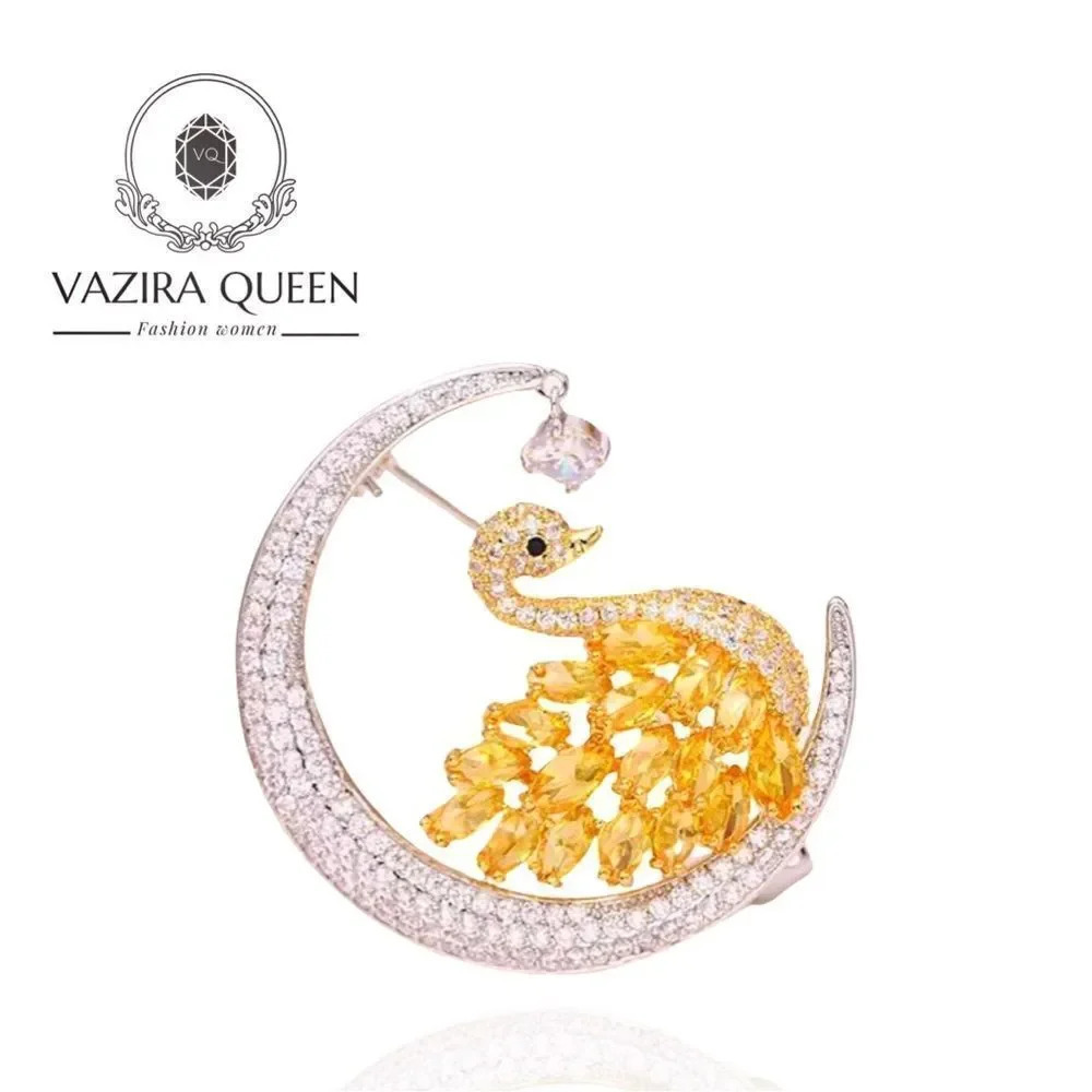 VQ Swan Brooch